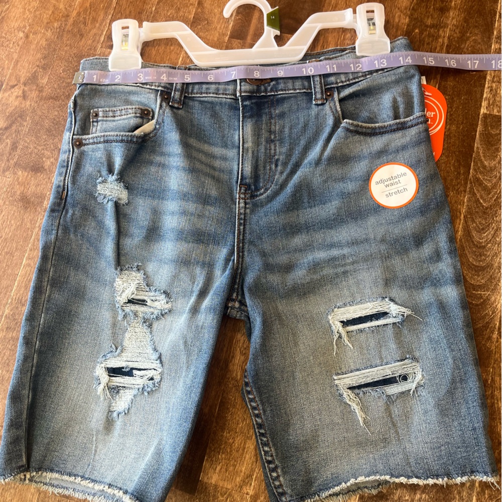 Boys Distressed Denim Shorts